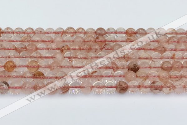 CPQ330 15.5 inches 6mm round pink quartz beads wholesale