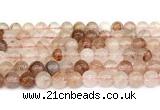 CPQ342 15.5 inches 8mm round pink quartz gemstone beads