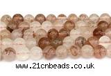 CPQ344 15.5 inches 12mm round pink quartz gemstone beads