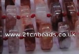 CPQ40 15.5 inches 7*15mm rondelle pink quartz beads wholesale