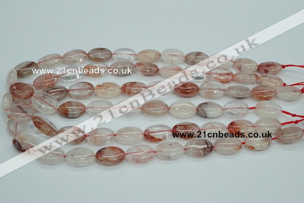 CPQ45 15.5 inches 13*18mm oval natural pink quartz beads