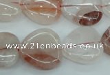 CPQ55 15.5 inches 20*20mm heart natural pink quartz beads