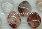 CPQ59 Top-drilled 18*25mm marquise natural pink quartz beads