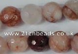 CPQ68 15.5 inches 16mm faceted round natural pink quartz beads