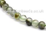 CPR01 AB grade 6mm round natural prehnite stone beads Wholesale