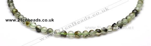 CPR01 AB grade 6mm round natural prehnite stone beads Wholesale