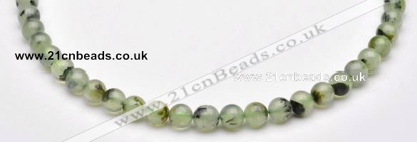 CPR02 AB grade 8mm round natural prehnite stone beads Wholesale