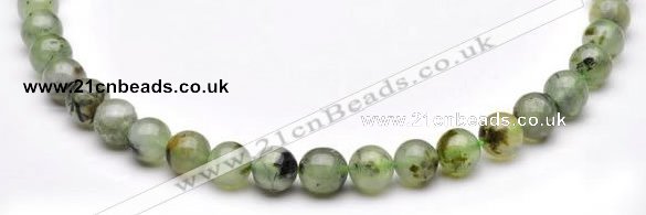 CPR03 AB grade natural prehnite 10mm round beads Wholesale