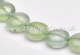 CPR08 A grade 12mm flat round natural prehnite gemstone beads