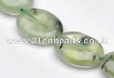 CPR10 A grade 15*20mm oval natural prehnite gemstone beads