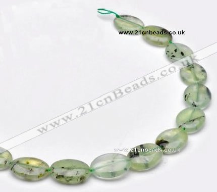 CPR10 A grade 15*20mm oval natural prehnite gemstone beads