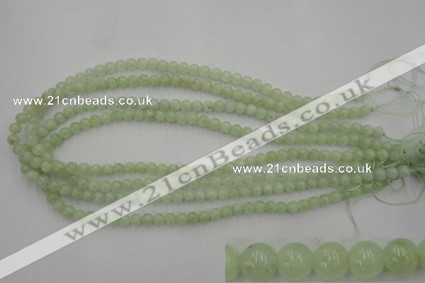 CPR101 15.5 inches 6mm round natural prehnite beads wholesale