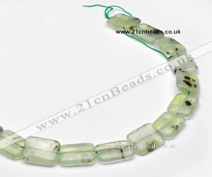 CPR15 A grade 15*20mm rectangle natural Prehnite gemstone beads