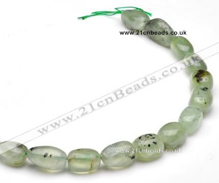 CPR17 A grade 10*18mm freeform natural Prehnite gemstone beads