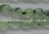 CPR204 15.5 inches 5*8mm faceted teardrop natural prehnite beads