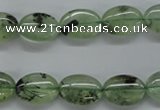 CPR221 15.5 inches 10*14mm oval natural prehnite beads wholesale