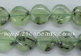 CPR230 15.5 inches 14*14mm heart natural prehnite beads wholesale