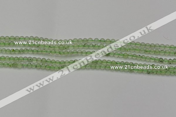 CPR310 15.5 inches 4mm round natural prehnite gemstone beads