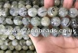 CPR356 15.5 inches 16mm faceted round prehnite beads wholesale