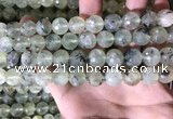 CPR360 15.5 inches 12mm faceted round prehnite beads wholesale