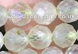 CPR376 15.5 inches 6mm faceted nuggets prehnite gemstone beads