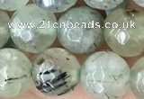 CPR421 15.5 inches 8mm faceted round prehnite beads wholesale