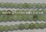 CPR51 15.5 inches 6mm faceted round natural prehnite beads