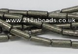 CPY10 16 inches 5*13mm column pyrite gemstone beads wholesale