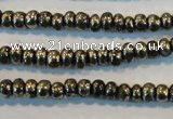 CPY100 15.5 inches 3*4mm rondelle pyrite gemstone beads wholesale