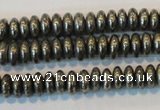 CPY101 15.5 inches 3*6mm rondelle pyrite gemstone beads wholesale