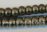 CPY102 15.5 inches 8*12mm rondelle pyrite gemstone beads wholesale