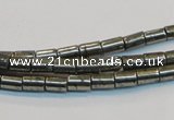 CPY125 15.5 inches 4*6mm tube pyrite gemstone beads wholesale