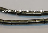 CPY127 15.5 inches 5*8mm tube pyrite gemstone beads wholesale