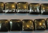 CPY318 15.5 inches 14*14mm square pyrite gemstone beads wholesale