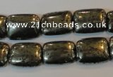 CPY322 15.5 inches 12*16mm rectangle pyrite gemstone beads wholesale