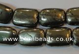 CPY323 15.5 inches 13*18mm rectangle pyrite gemstone beads wholesale