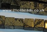 CPY354 15.5 inches 12*12mm cube pyrite gemstone beads wholesale