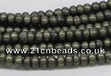 CPY37 16 inches 4*8mm rondelle pyrite gemstone beads wholesale