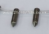 CPY555 Top drilled 6*22mm sticks pyrite gemstone beads