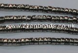 CPY606 15.5 inches 2*3mm heishi pyrite gemstone beads