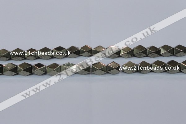CPY610 15.5 inches 10*15mm nuggets pyrite gemstone beads
