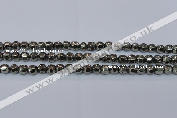 CPY617 15.5 inches 10mm nuggets pyrite gemstone beads