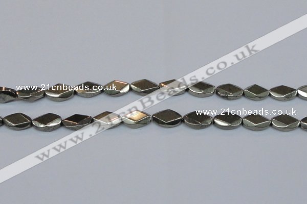 CPY653 15.5 inches 10*16mm pyrite gemstone beads wholesale
