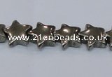 CPY658 15.5 inches 12*12mm star pyrite gemstone beads