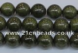 CPY753 15.5 inches 10mm round pyrite gemstone beads wholesale
