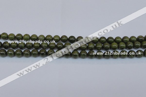 CPY753 15.5 inches 10mm round pyrite gemstone beads wholesale