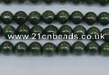 CPY760 15.5 inches 4mm round pyrite gemstone beads wholesale