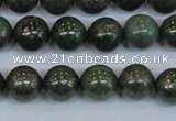 CPY763 15.5 inches 10mm round pyrite gemstone beads wholesale