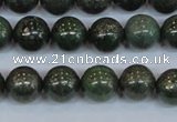 CPY763 15.5 inches 10mm round pyrite gemstone beads wholesale