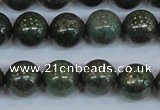 CPY764 15.5 inches 12mm round pyrite gemstone beads wholesale